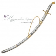 Сабля с позолотой, дамасская сталь, 92 см (Новинка) 5065 