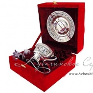 Чайная пара из серебра на 150 мл «Эксклюзив»