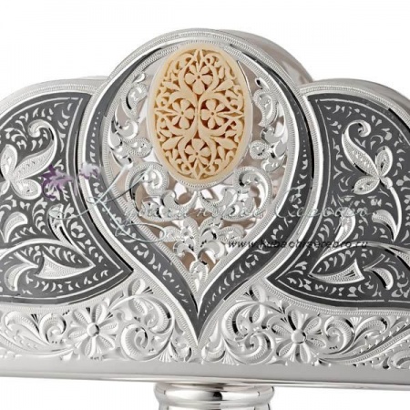 Салфетница с чернением и вставкой 