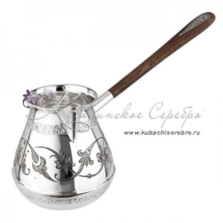 Большая турка с дубовой ручкой на 900 мл , арт №1152  Большая турка с дубовой ручкой на 900 мл