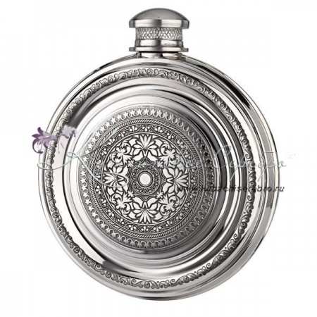 Фляга с двухсторонней гравировкой  Фляга с двухсторонней гравировкой Птицы на 140 мл