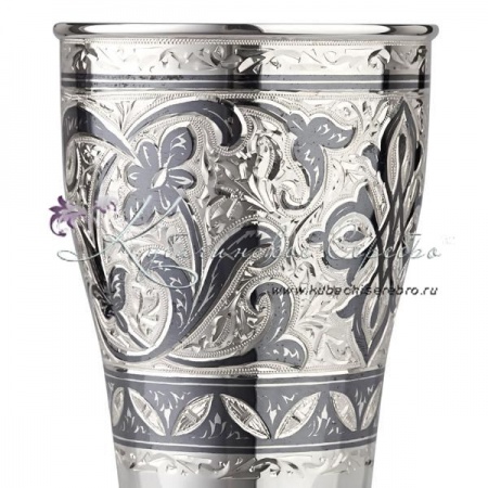 Стакан серебряный с чернением на 200 мл , арт №6237 Стакан серебряный с чернением на 200 мл