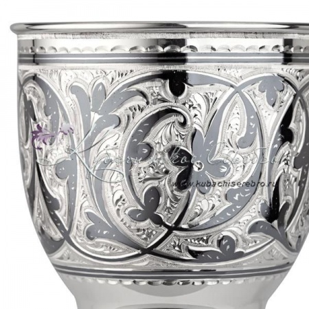 Кружка 925 пробы с чернением на 340 мл