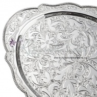 Поднос серебряный серия