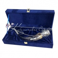 Рог тура серебряный, арт №1328