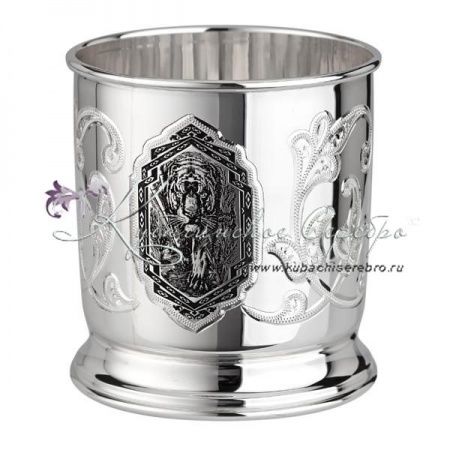 Стакан  Стакан Тигр, волк, орел  999 пробы на 190 мл