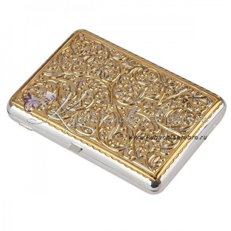 Портсигар с позолотой, музейное исполнение!, арт №1920 Портсигар с позолотой, музейное исполнение!