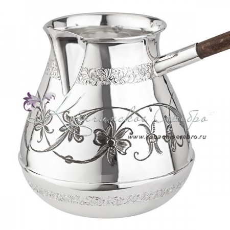 Большая турка с дубовой ручкой на 900 мл , арт №1152  Большая турка с дубовой ручкой на 900 мл