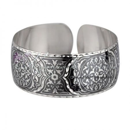 Браслет серебряный с чернью