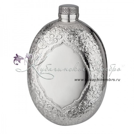 Фляга серебряная на 190 мл 