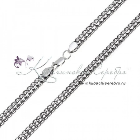 Цепочка из серебра  Цепочка из серебра Кобра, ширина 6 мм