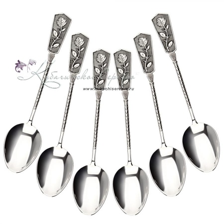Набор чайных ложек Роза (Новинка)