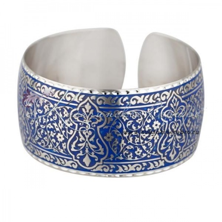 Браслет с холодной синей эмалью (Новинка)