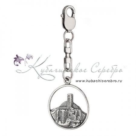 Брелок серебряный Башня 1