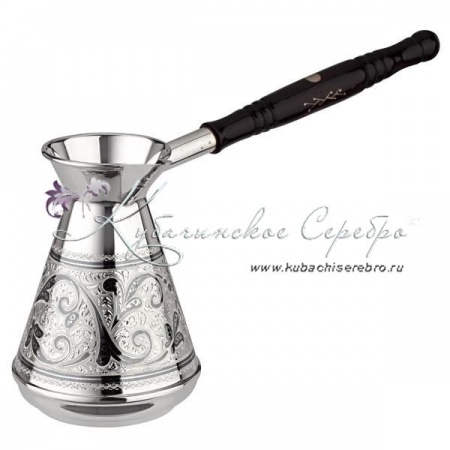 Турка из серебра серия Кубачи на 270 мл