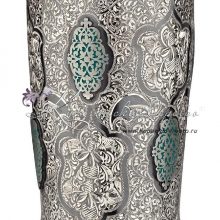 Стакан с зеленой эмалью на 300 мл