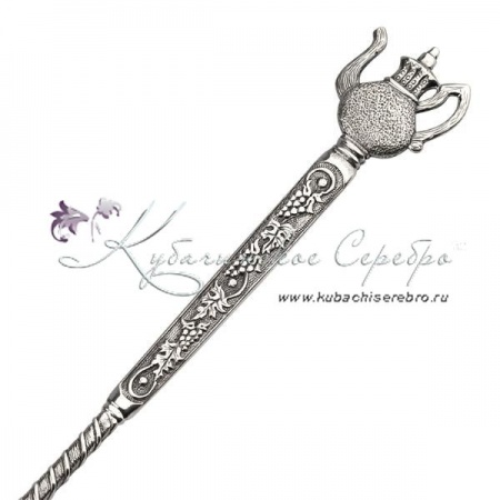 Серебряная ложка для турки Кофейник 2, с большим черпаком