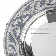 Тарелка с чернением в исполнении