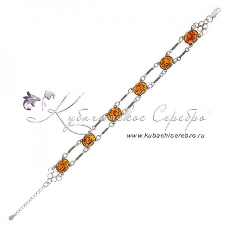 Браслет с янтарем