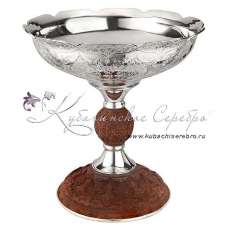 Фруктовница серебряная, авторская!