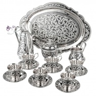 Кофейный сервиз с алмазной огранкой на 6 персон (Новинка) 7110 