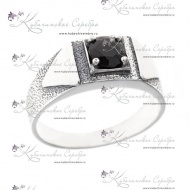 Мужское кольцо-перстень с агатом 4691 