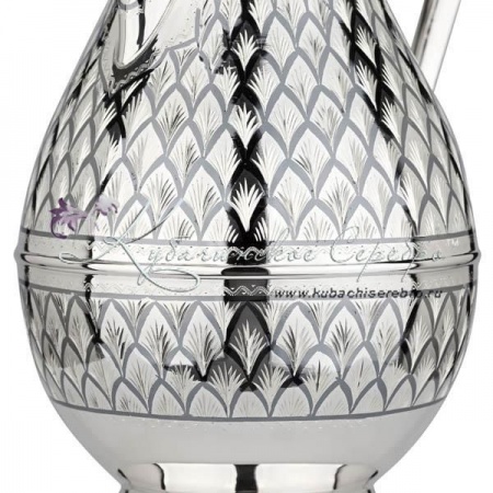 Кувшин серебряный Елка на 1400 мл 