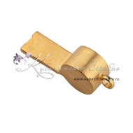 Свисток серебряный с позолотой и матовым покрытием, арт №2446