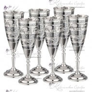 Набор бокалов под  шампанское "Свадебные" на 150 мл 8184/1