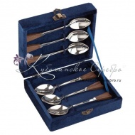 Набор ложек с деревянной ручкой , арт №1507