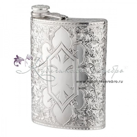 Фляга из серебра Элегия на 300 мл 