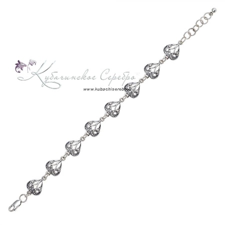 Браслет филигранный Сердце 