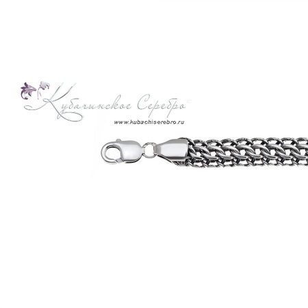 Браслет серебряный Кобра , ширина 1,1 см