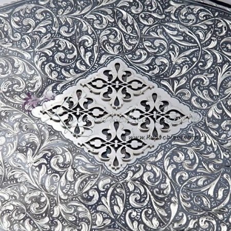 Поднос серебряный с ручками