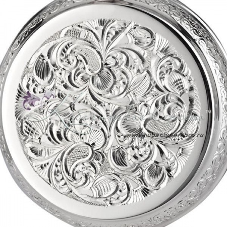 Фляга круглая без черни на 190 мл 