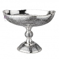 Большая ваза (фруктовница) с чернением 925 пробы  6645