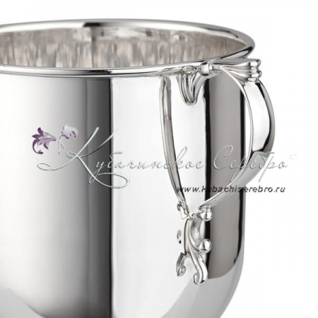 Кружка на ножке 999 пробы на 450 мл, арт №6536 Кружка на ножке 999 пробы на 450 мл