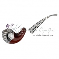 Курительная трубка с чернью , арт №6405/4