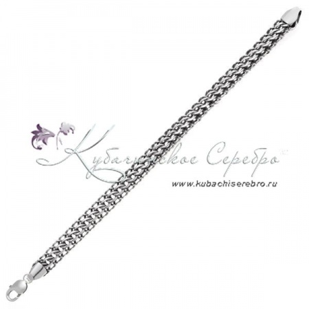 Браслет серебряный Кобра , ширина 1,1 см