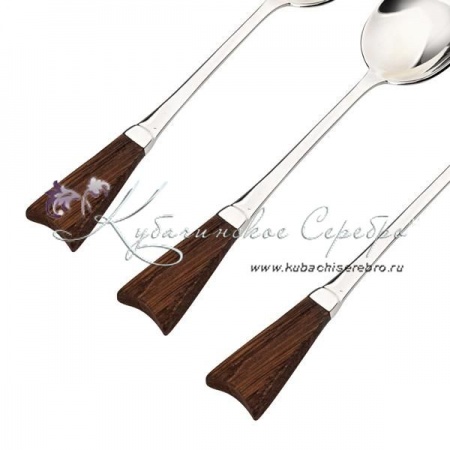 Набор ложек с деревянной ручкой 