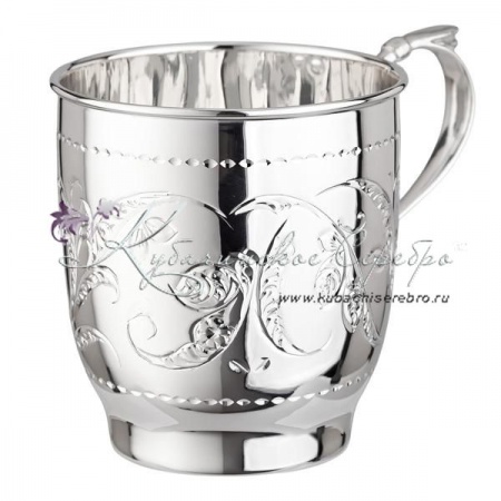 Кружка из серебра 999 пробы на 280 мл (Новинка), арт №6453  Кружка из серебра 999 пробы на 280 мл (Новинка)