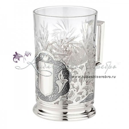 Подстаканник с площадкой для подарочной надписи  Подстаканник с площадкой для подарочной надписи Люкс