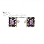 Пуссеты серебряные (Новинка) 2255