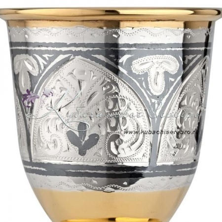 Стопка позолоченная с чернью на 50 мл 