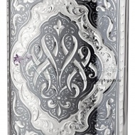 Фляга с чернением на 180 мл, крышка с креплением! , арт №8192