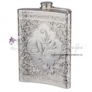 Фляга из серебра 925 пробы на 120 мл , арт №1965