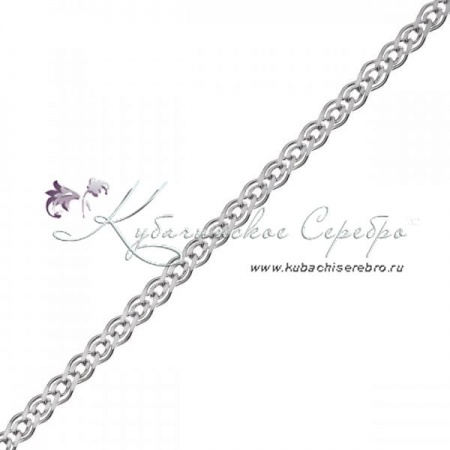 Цепь серебряная Нонна граненая,  ширина 1 мм 