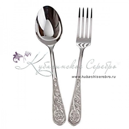 Набор столовых приборов 2 предмета  Набор столовых приборов 2 предмета Кубачи 1