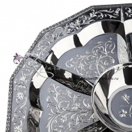 Поднос менажница серебряная