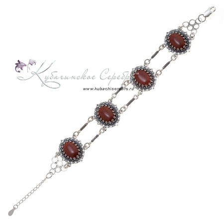 Браслет, камень золотой песок